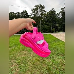 Pink Croc Mega Crush Sandal